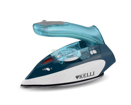 Утюг Kelli KL-1636 бел-син. 1400 Вт керам.покр. пар самоочистка