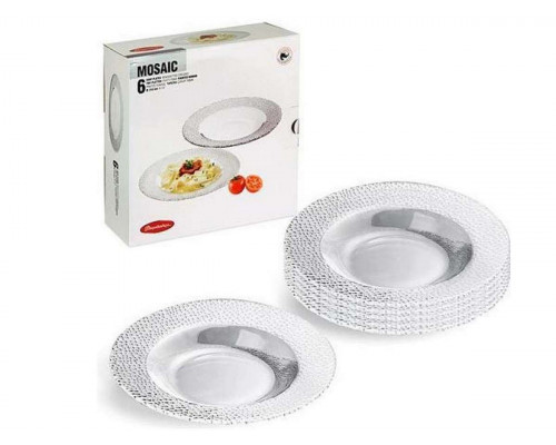Тарелки PSB10301 Pasabahce "Mosaic" d-21см 6пр. стекло кругл.