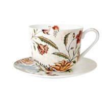 Чайная пара 2 пр. КОРАЛЛ "Butterfly Flora" B0940-A06952, 0,37 л, фарф.