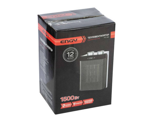 Тепловентилятор PTC-305(004400) Engy керам. н/э. 1500Вт черн.