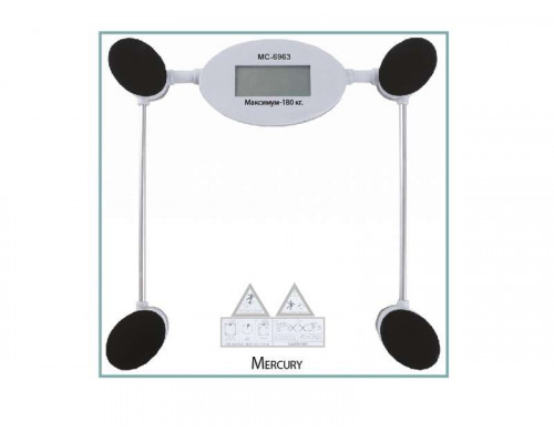 Весы напольные электронные MercuryHaus MC-6963 макс нагр. 180кг стекло
