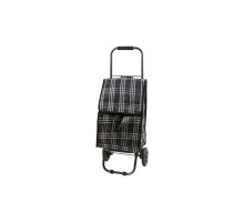 Тележка багажная D203ECO(002250) Рыжий кот "Tartan" м. вес-30кг. с сумк. пласт. кол. метал.