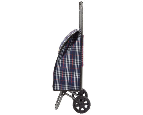 Тележка багажная D203ECO(002250) Рыжий кот "Tartan" м. вес-30кг. с сумк. пласт. кол. метал.