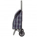Тележка багажная D203ECO(002250) Рыжий кот "Tartan" м. вес-30кг. с сумк. пласт. кол. метал.