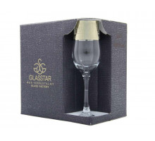 Бокалы для шампанского GN160 GLASSTAR Версаль 0,2л 6пр. стекло прозрачн.
