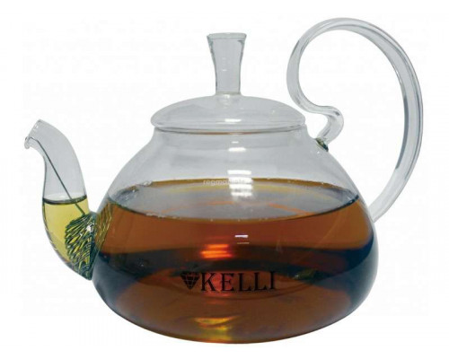 Заварочный чайник KL-3079 Kelli стекло 0,6л прозрачн.