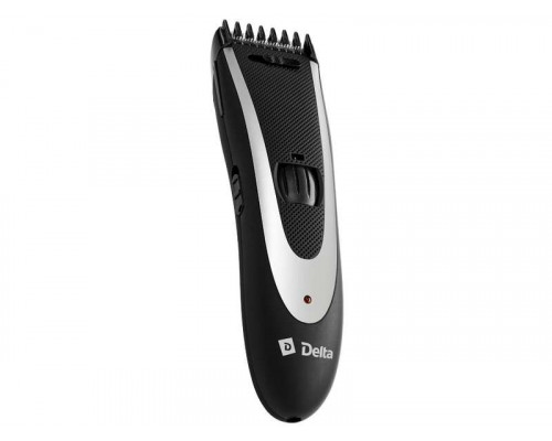 Машинка для стрижки волос Delta DL-4061А 1 насад. 3-15мм от сети/аккумулятор пластик/нерж сталь чёрн