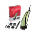 Машинка для стрижки волос Energy EN-709 004705 4 насад. 3-12мм от сети пластик/нерж сталь зелёный