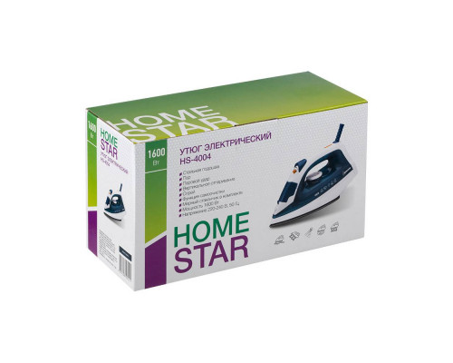 Утюг Homestar HS-4004 1600 Вт тефлон.покр. пар самоочистка