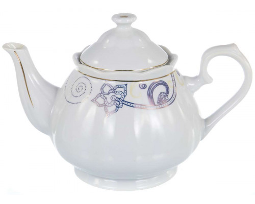 Чайный сервиз 113-19022 Guterwahl Аврора «АЛИЯ» с чайником 13пр. квадр. кор. керам.