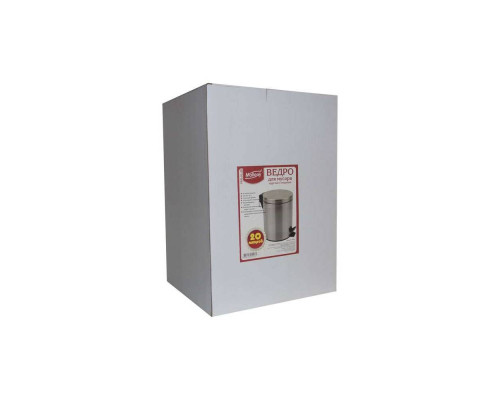 Ведро для мусора DBM-01-20(310432) Рыжий кот 20л кругл. с крыш. с педал. сталь