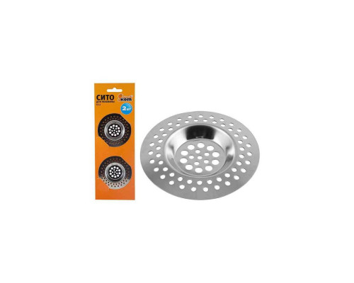 Решетка для раковины Рыжий кот SS-2 310861 10x10см нерж.ст. серебристый