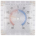Термометр оконный ТББ 100654 -50+50 биметал. белый квадрат.