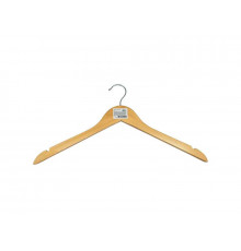 Вешалка-плечики  46-48р Рыжий кот W2 дерево бежевый