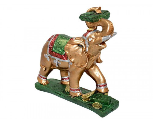 Статуэтка "Слон на деньгах" 0290 30см керам. бронза
