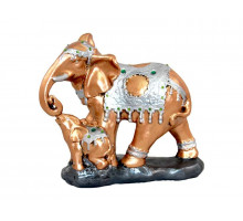 Статуэтка "Слон со слоненком" 0313 27см керам. бронза