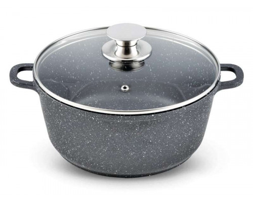 Кастрюля KL-4000-16 Kelli 1,6л алюм. с крыш. мрам. покр. сер.