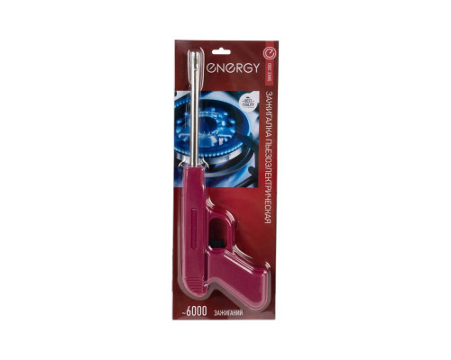 Зажигалка газовая Energy JZDD-17-BRD 157428 пластик бордовый