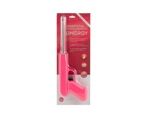 Зажигалка газовая Energy JZDD-17-BRD 157428 пластик бордовый