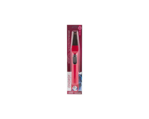 Пьезозажигалка JZDD-25-R (157790) Energy пластик красный