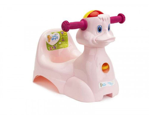 Горшок игрушка LA2714 Little Angel "Уточка" полипропилен пастел. голуб.