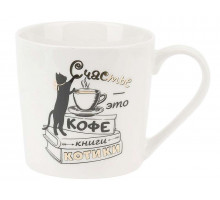 Кружка 2130090 "Кошкин дом", 0,35 л, фарф.