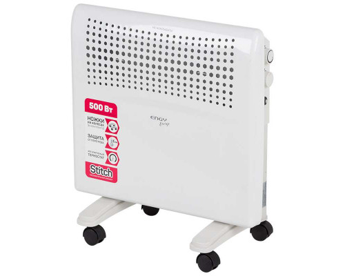 Конвектор электр. EN-500(004218) Engy 500Вт 47х45х6см. бел.