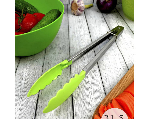 Щипцы кухонные Tongs-02(985849) Mallony 30см нейлон нерж. ст.