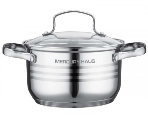Кастрюля MC-7056 Mercury 6,1л нерж. ст. инд. с крыш. хром-м