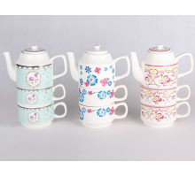 Чайный сервиз 3 пр. КОРАЛЛ 4829, 0,22 л, керам.