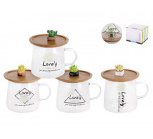 Кружка КОРАЛЛ KR664 "Eco lovely", 0,31 л, стекло