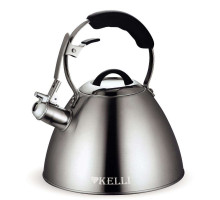Чайник KELLI KL-4522 3л сталь свисток серебристый