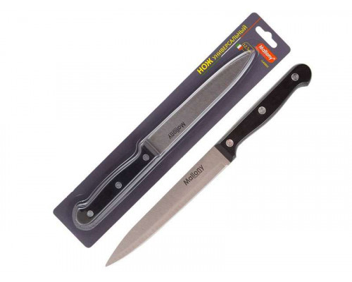 Нож универсальный Mallony CLASSICO MAL-06CL 005518 12,5см нерж сталь ручка пластик чёрный