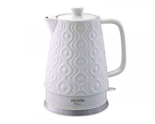 Чайник электрический Viconte VC-3290 белый керам. диск 1,8 л 2200 Вт