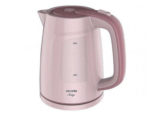 Чайник электрический Viconte VC-3273 розовый пластик диск 1,8 л 2200 Вт