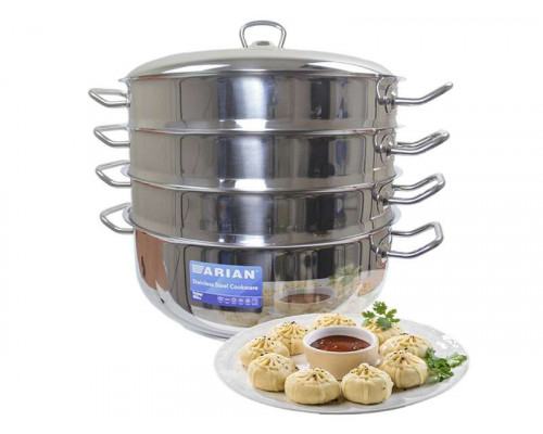 Мантоварка 001. 248 ARIAN GASTRO нерж. ст. с крыш. 30см. 3ур. сер.