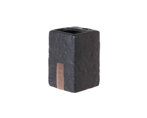 Держатель для зуб. щеток TBH-BATH(003982) Рыжий кот 7х7х10,5см. керам. черн.