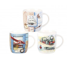 Кружка КОРАЛЛ MMT3 "Транспорт", 0,35 л, керам., бел.