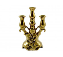 Подсвечник 6600 Славянская керамика 22см керам. золото