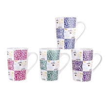 Кружка КОРАЛЛ "Кофе" 4630, 0,45 л, керам., микс