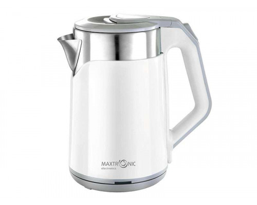 Чайник электрический Maxtronic MAX-1017 белый пластик диск 2,3 л 1800 Вт