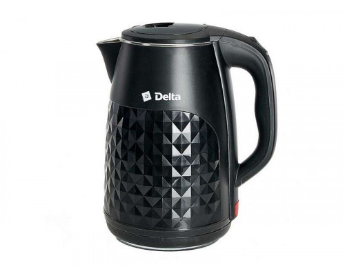 Чайник электрический Delta DL-1103 черный пластик диск 2,5 л 2000 Вт