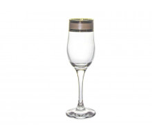 Бокалы для шампанского ERV79-160 ПромСИЗ Ампир 0,2л 6пр. стекло рубин