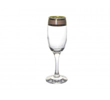 Бокалы для шампанского ERV79-419 ПромСИЗ Ампир 0,19л 6пр. стекло рубин