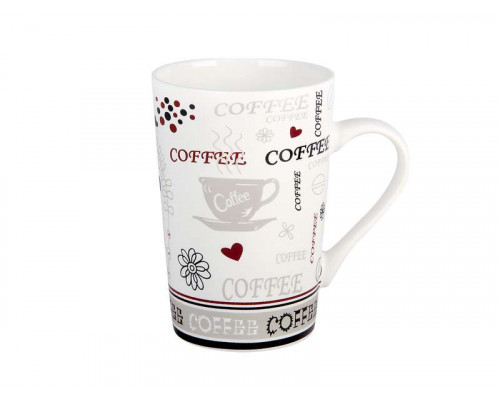 Кружка Coffee 4629 0,45л керам. белый с декор