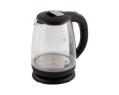 Чайник электрический Homestar HS-1018 черный метал. диск 1,8 л 1500 Вт