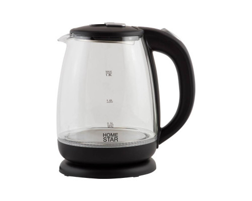 Чайник электрический Homestar HS-1018 черный метал. диск 1,8 л 1500 Вт