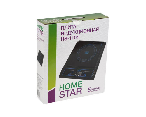 Электроплитка индукционная HS-1101(002912) Homestar 2000Вт 23,5х23,5см черн.