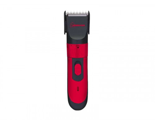 Машинка для стрижки волос Homestar HS-9008 005836 1 насад. аккумулятор пластик/нерж сталь красный
