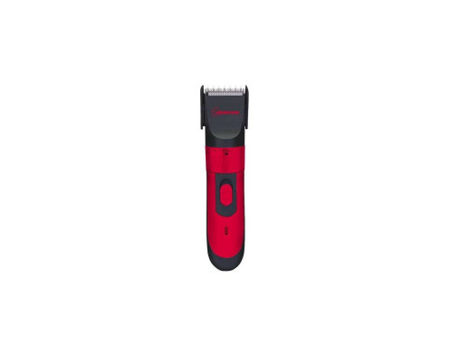 Машинка для стрижки волос Homestar HS-9010 005835 1 насад. аккумулятор пластик/нерж сталь красный/чё